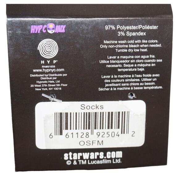 3 Pairs - Vintage Disney Star Wars Adult Shoe 7-12 Low Cut Socks 2016 - Style 3 - Picture 10 of 10
